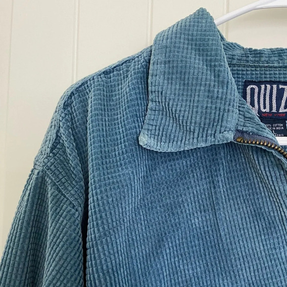 Vintage QUIZZ New York women’s textured zip jacket — large‎ - Picture 3 of 7